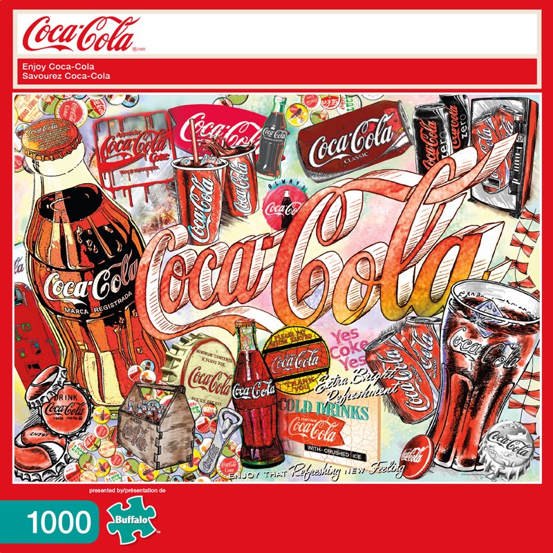 Coca-Cola: Enjoy Coca-Cola - 1000pc Jigsaw Puzzle by Buffalo Games  			  					NEW - image 1