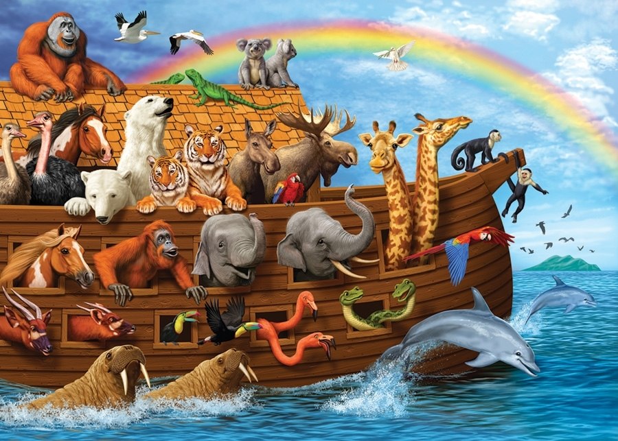 Voyage of the Ark - 35pc Tray Puzzle by Cobble Hill  			  					NEW