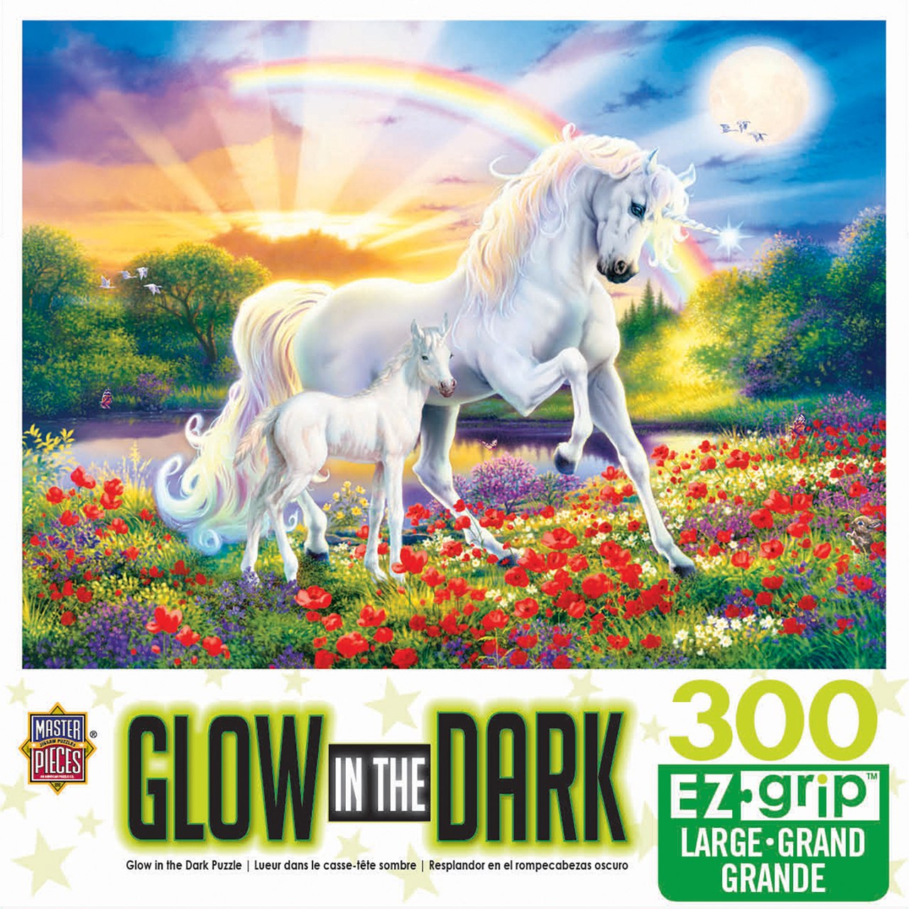 Glow In The Dark: Bedtime Stories - 300pc EzGrip Jigsaw Puzzle by Masterpieces  			  					NEW - image 1