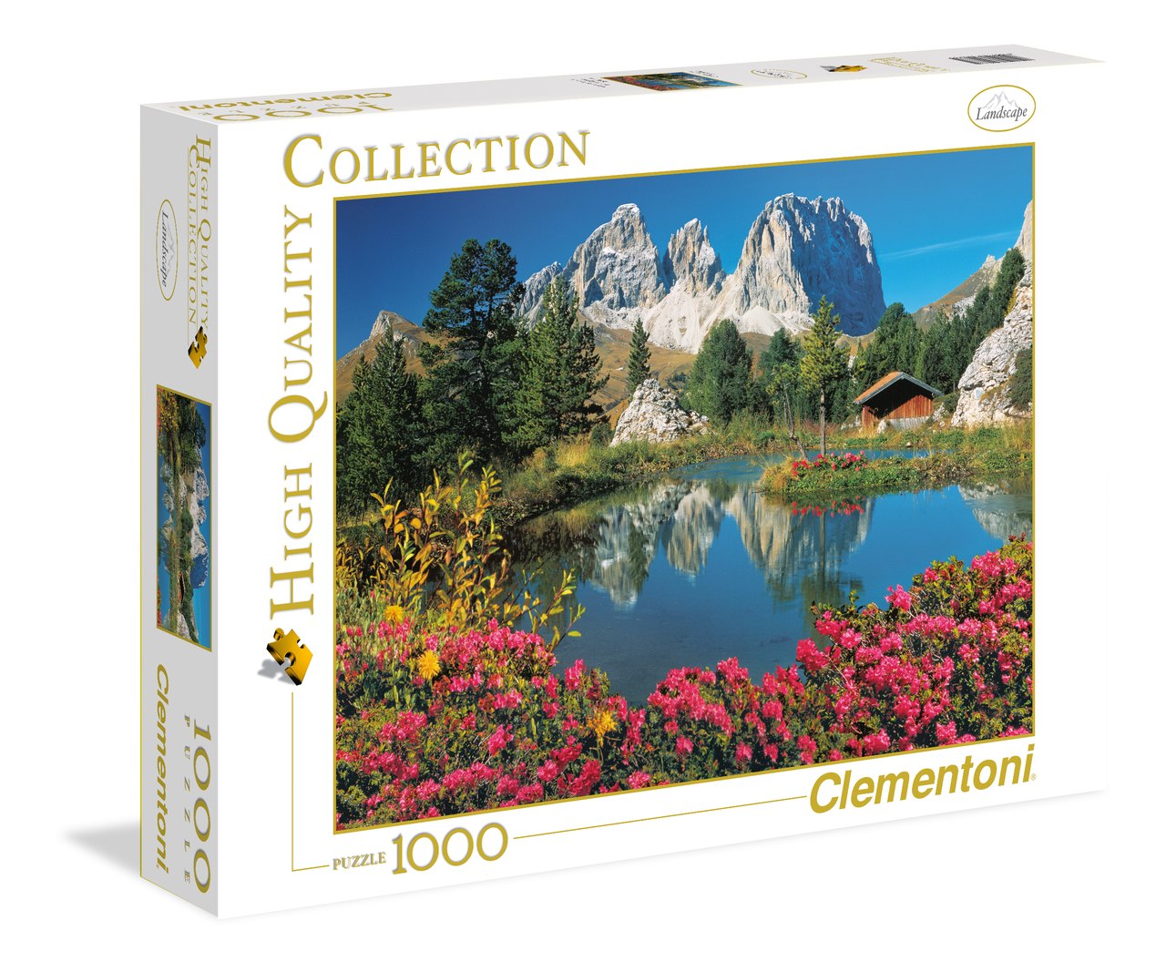 Passo Pordoi with a view to Sassolungo - 1000 pc Jigsaw Puzzle by Clementoni - image 1