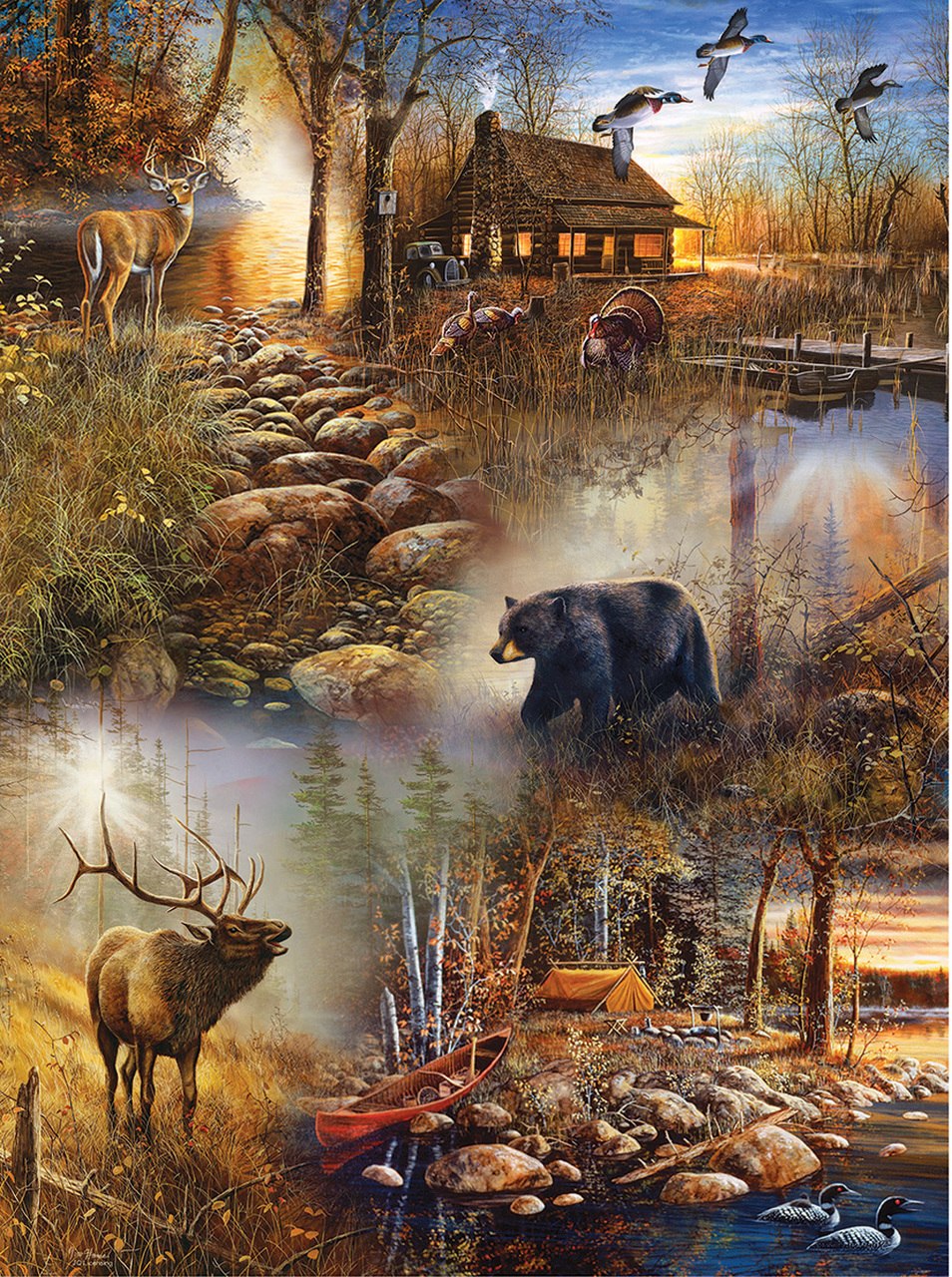 Forest Collage - 1000pc Jigsaw Puzzle by SunsOut