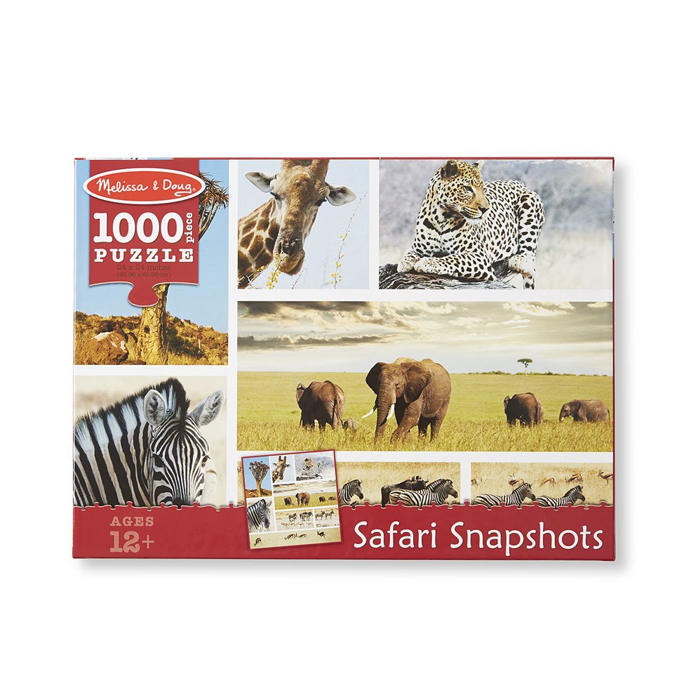 Safari Snapshots - 1000pc Jigsaw Puzzle by Melissa & Doug - image 1