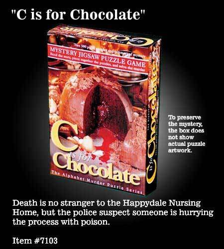 C is for Chocolate - 2 x 500pc TDC Mystery Jigsaw Puzzle