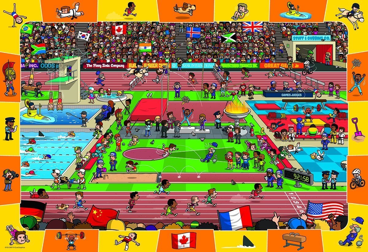 Spot & Find Olympics - 100pc Jigsaw Puzzle by Eurographics  			  					NEW