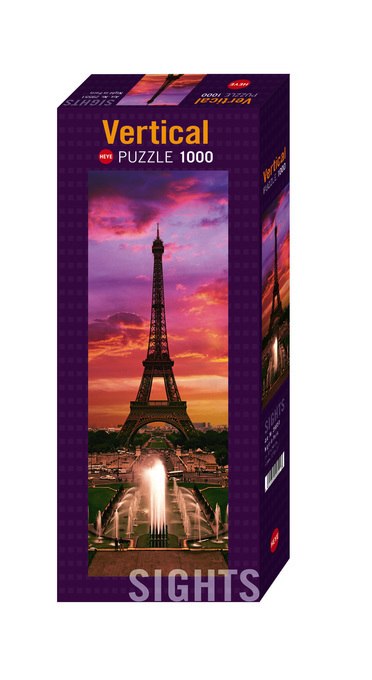 Night in Paris  - 1000pc Vertical Jigsaw Puzzle By Heye  			  					NEW - image 1