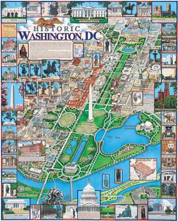 Washington, DC - 1000pc Jigsaw Puzzle By White Mountain