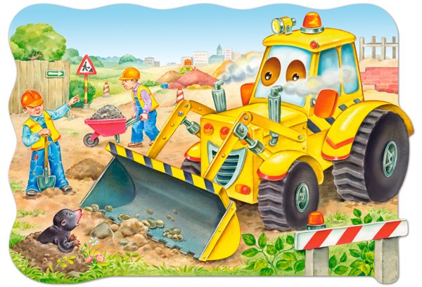 Bulldozer in action - 20pc Jigsaw Puzzle By Castorland