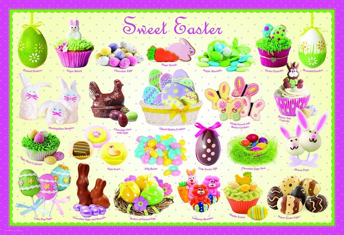 Sweet Easter - 100pc Jigsaw Puzzle by Eurographics  			  					NEW