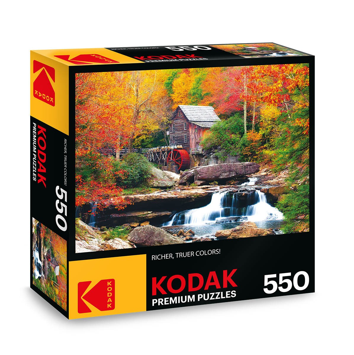 Kodak: Glade Creek Mill, Babcock State Park - 550pc Jigsaw Puzzle by Lafayette Puzzle Factory  			  					NEW - image 1