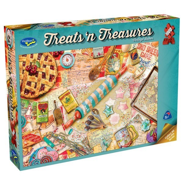 Treats N Treasures: Vintage Baker - 1000pc Jigsaw Puzzle by Holdson  			  					NEW - image 1