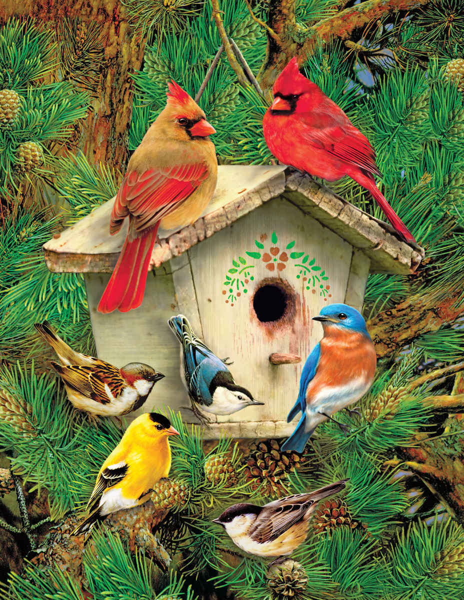 Feathered Retreat - 350pc Jigsaw Puzzle by Springbok  			  					NEW