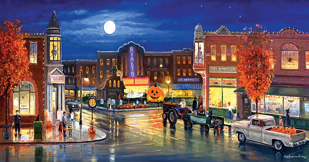 Halloween in the City - 500pc Jigsaw Puzzle by SunsOut