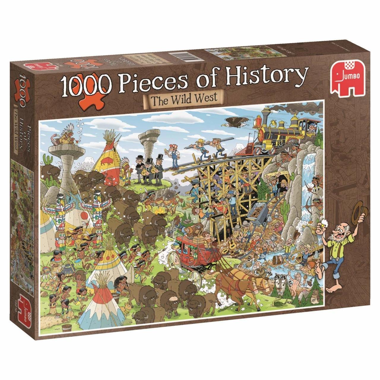 Pieces of History: The Wild West - 1000pc Jigsaw Puzzle By Jumbo  			  					NEW - image 1