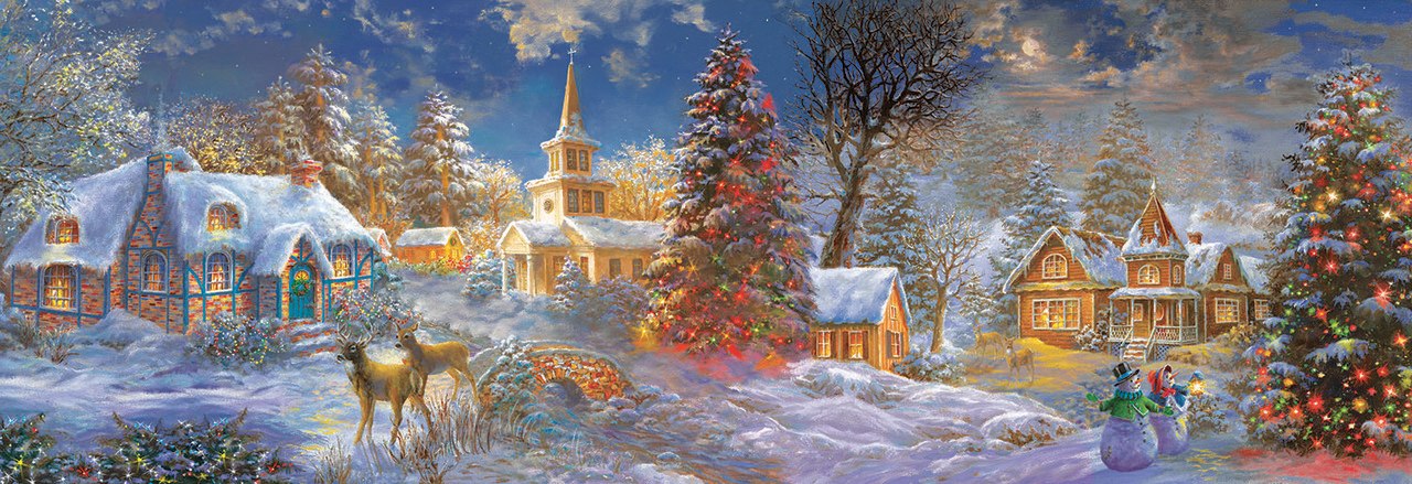 The Stillness of Christmas - 500pc Jigsaw Puzzle by Sunsout  			  					NEW