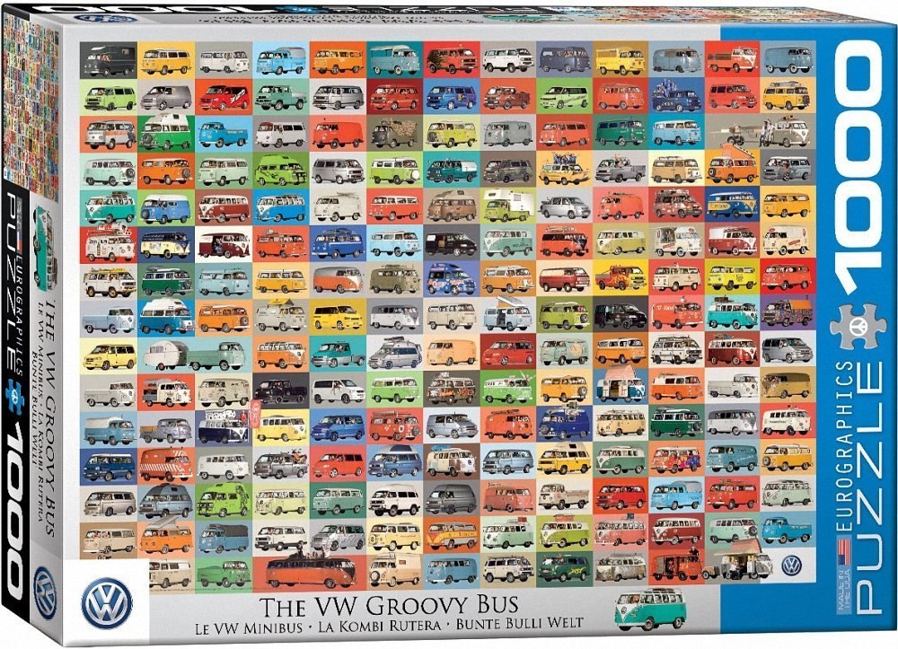 The VW Groovy Bus - 1000pc Jigsaw Puzzle By Eurographics  			  					NEW - image 1