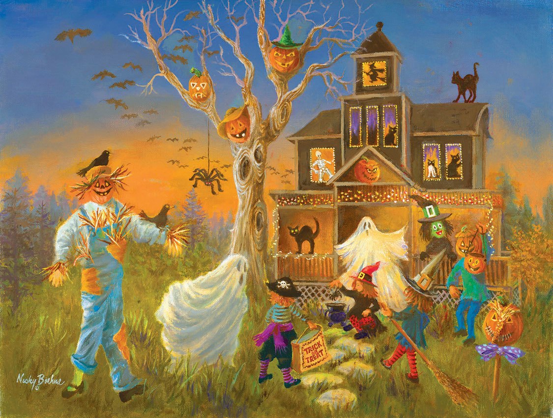 Spooky Halloween - 300pc Large Format Jigsaw Puzzle by SunsOut