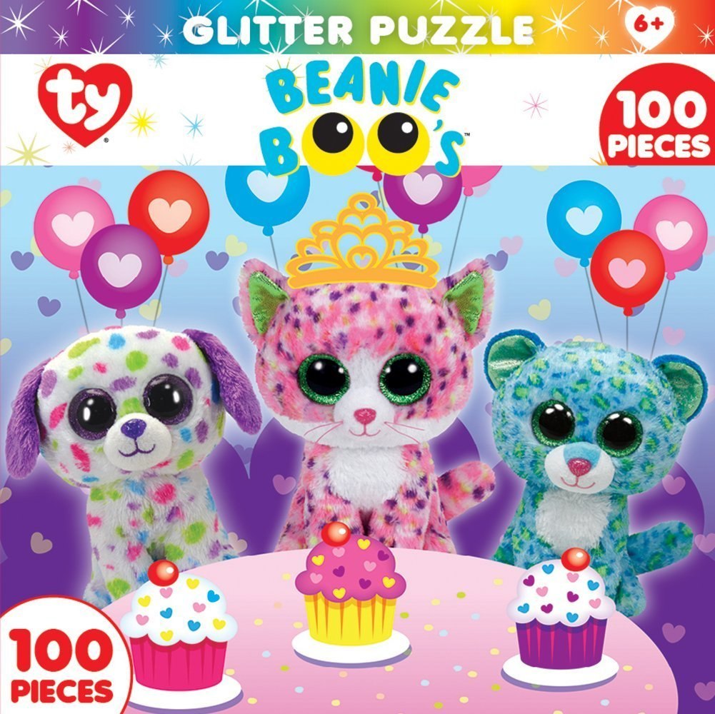 TY Beanie Babies: Sprinkles Club - 100pc Glitter Jigsaw Puzzle By Masterpieces - image 1