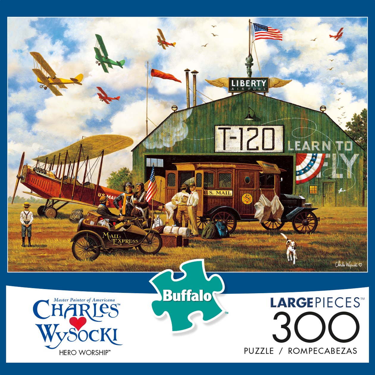 Charles Wysocki: Hero Worship - 300pc Large Format Jigsaw Puzzle By Buffalo Games - image 1