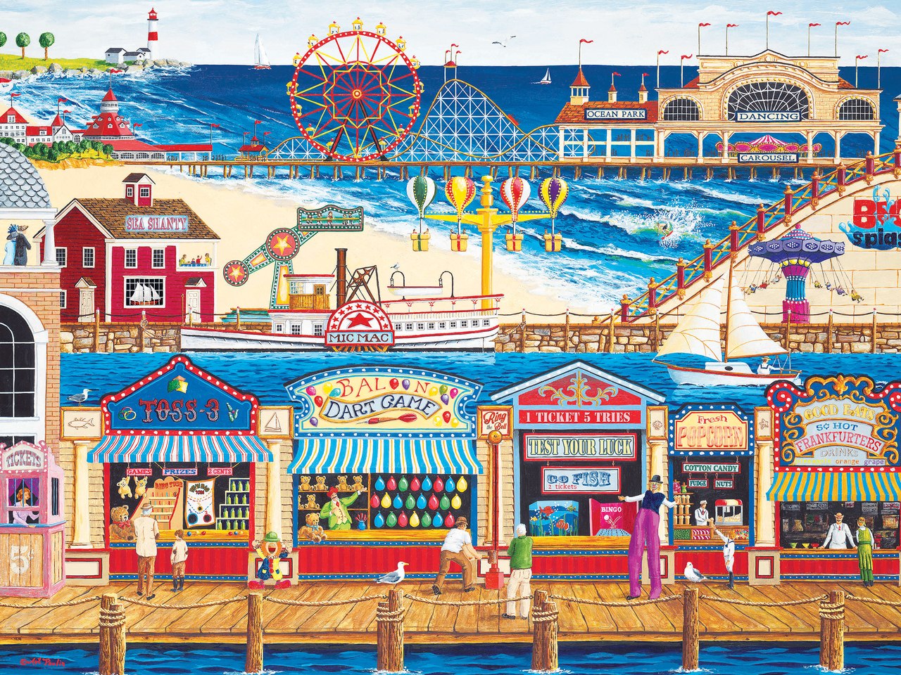 Ocean Park - 400pc Jigsaw Puzzle by Masterpieces  			  					NEW