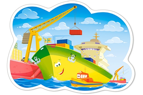 A Day in the Harbour - 12pc Jigsaw Puzzle By Castorland