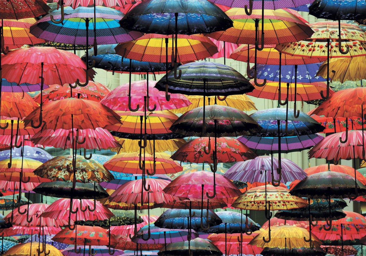 Umbrellas - 1000pc Jigsaw Puzzle by Piatnik  			  					NEW