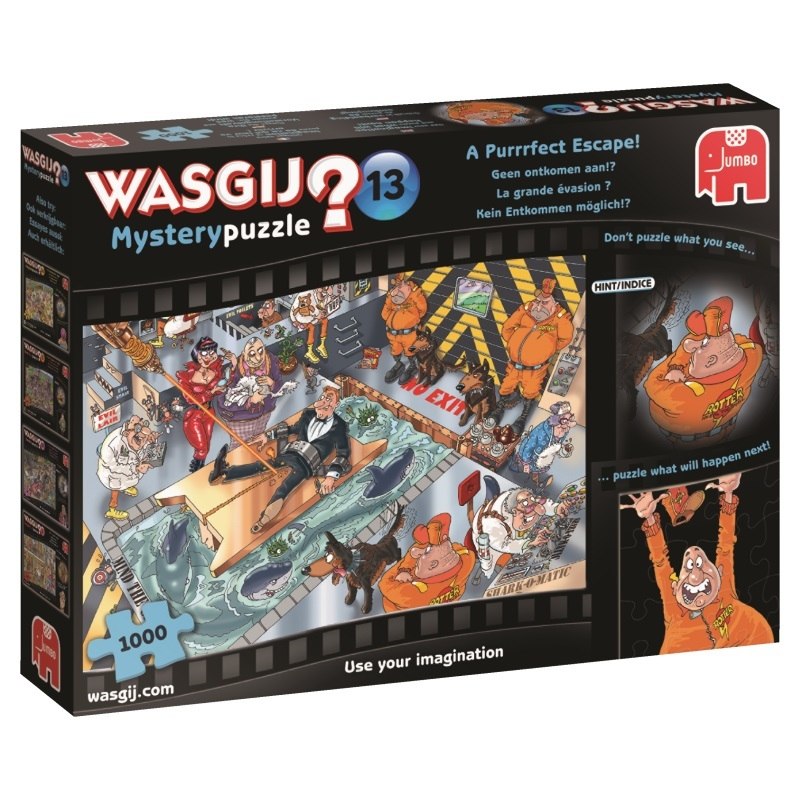 WASGIJ: Mystery 13, A Purrrfect Escape! - 1000pc Jigsaw Puzzle By Jumbo  			  					NEW - image 1