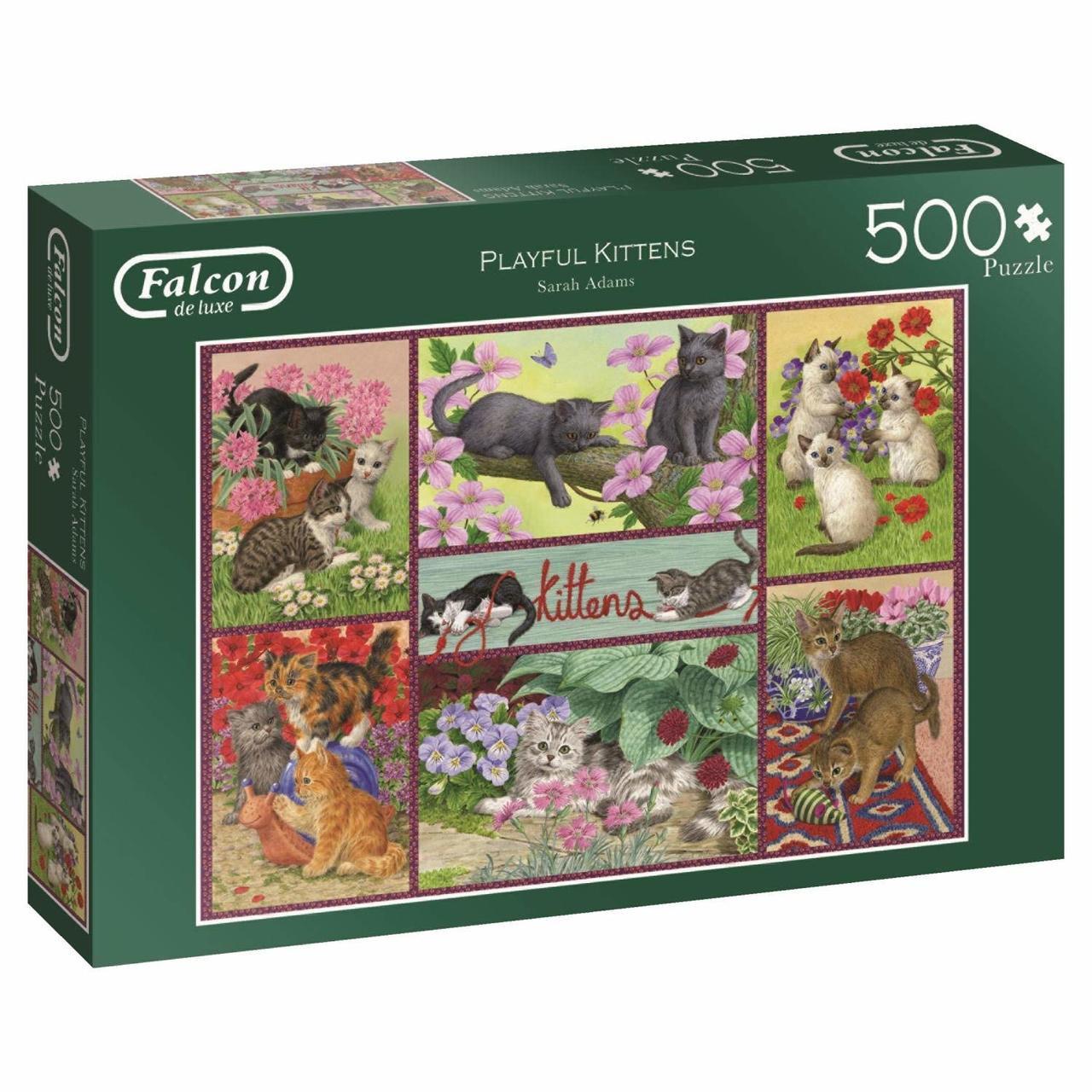 Playful Kittens - 500pc Jigsaw Puzzle By Falcon  			  					NEW - image 1