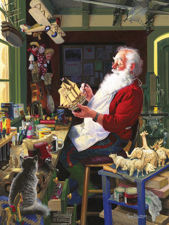 Santa's Workbench - 500pc Jigsaw Puzzle by Cobble Hill