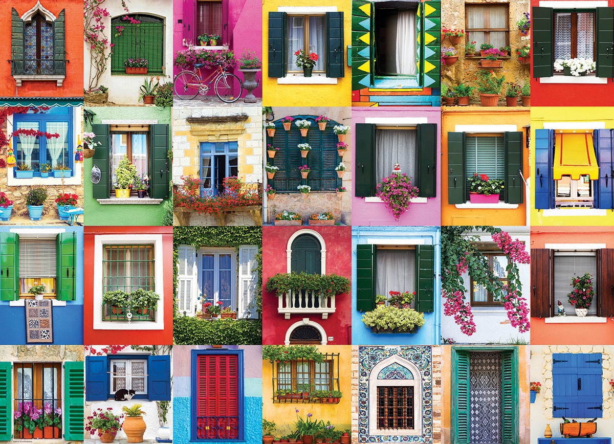 Mediterranean Windows - 1000pc Jigsaw Puzzle by Eurographics  			  					NEW - image 2