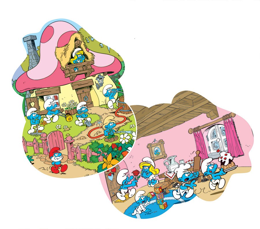 Smurfette's House - 24pc Floor Puzzle by Cobble Hill