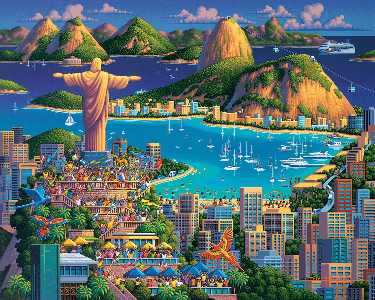 Rio De Janeiro - 500pc Jigsaw Puzzle by Dowdle  			  					NEW