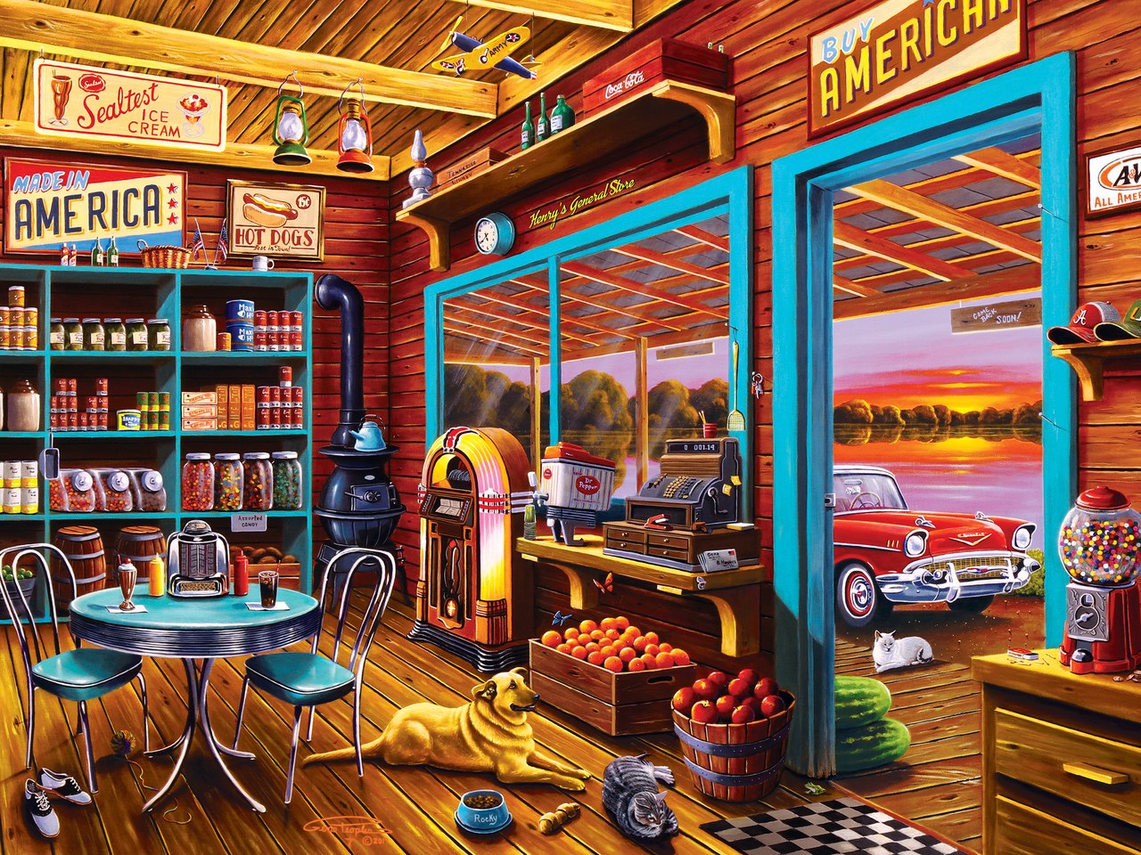 Henry's General Store - 750pc Jigsaw Puzzle by Masterpieces  			  					NEW - image main