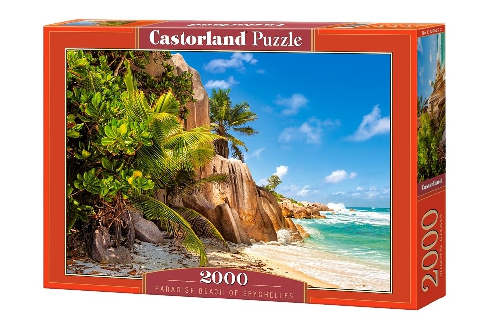 Paradise Beach of Seychelles - 2000pc Jigsaw Puzzle By Castorland  			  					NEW - image 1