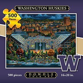 Washington Huskies - 500pc Jigsaw Puzzle by Dowdle - image 1