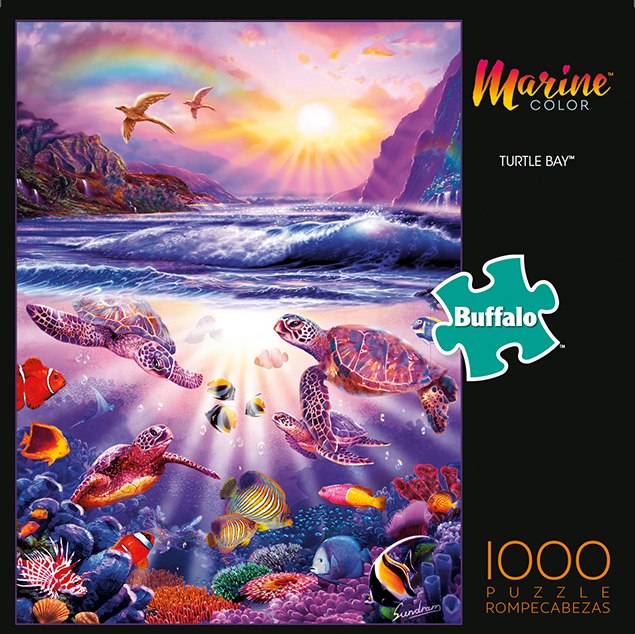 Marine Color: Turtle Bay - 1000pc Jigsaw Puzzle by Buffalo Games  			  					NEW - image 1