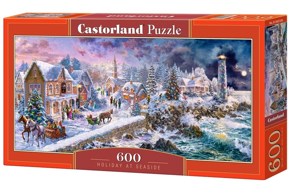 Holiday at Seaside - 600pc Jigsaw Puzzle By Castorland  			  					NEW - image 1