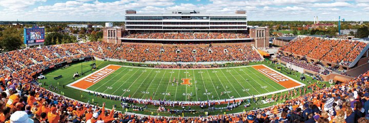 University of Illinois - 1000pc Panoramic Jigsaw Puzzle by Masterpieces