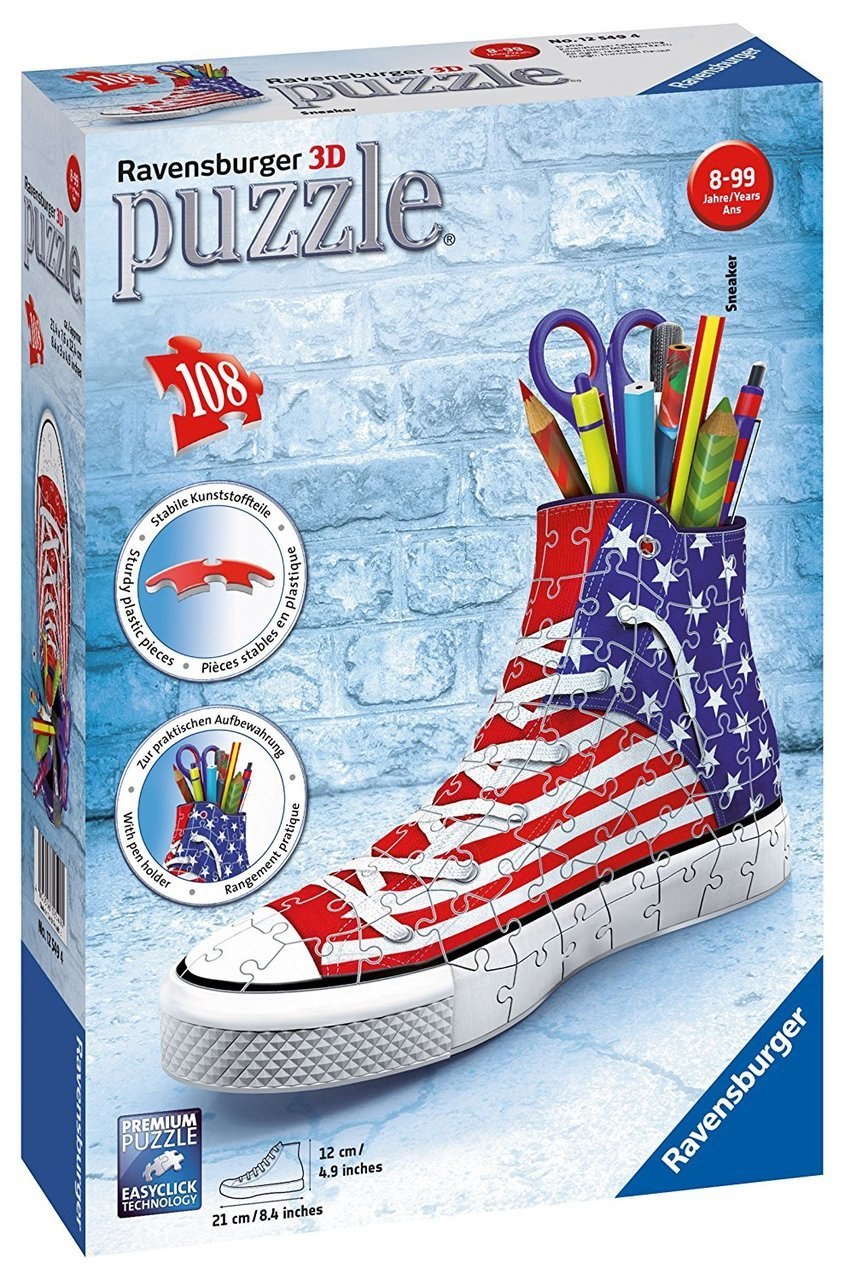 Sneaker: American Style - 108pc 3D Jigsaw Puzzle By Ravensburger  			  					NEW - image 1