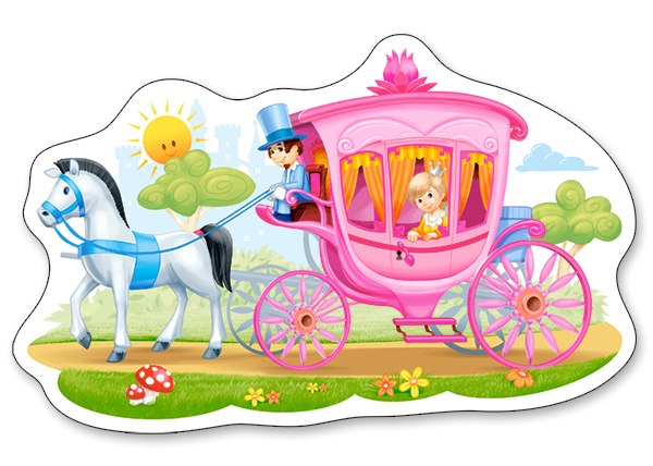 Princess in a Carriage - 15pc Jigsaw Puzzle By Castorland - image main