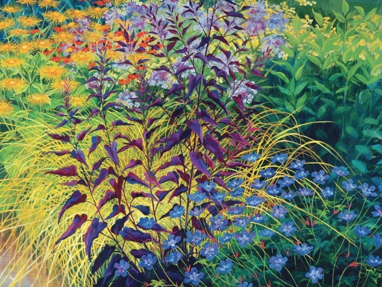 Rosalind Wise: Garden Border - 500pc Jigsaw Puzzle by Pomegranate - image 1