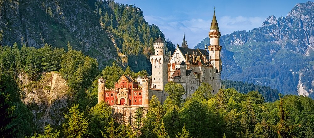 View of Neuschwanstein Castle, Germany - 600pc Jigsaw Puzzle By Castorland  			  					NEW