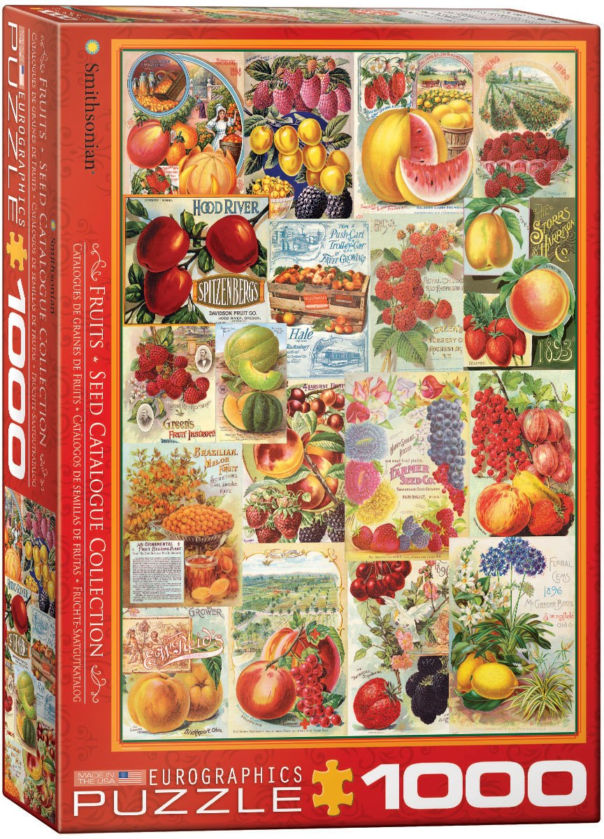 Seed Catalog: Smithsonian, Fruits - 1000pc Jigsaw Puzzle by Eurographics