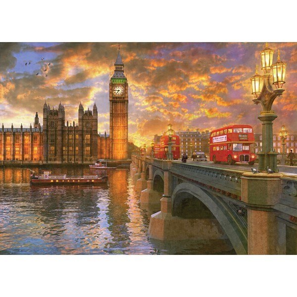 Sunsets: Westminster Sunset - 1000pc Jigsaw Puzzle by Holdson  			  					NEW