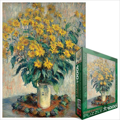 Monet: Jerusalem Artichoke Flowers - 1000pc Jigsaw Puzzle by Eurographics