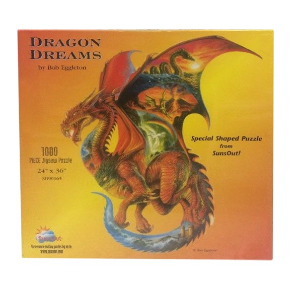 Dragon Dreams - 1000pc Shaped Jigsaw Puzzle By Sunsout - image 2