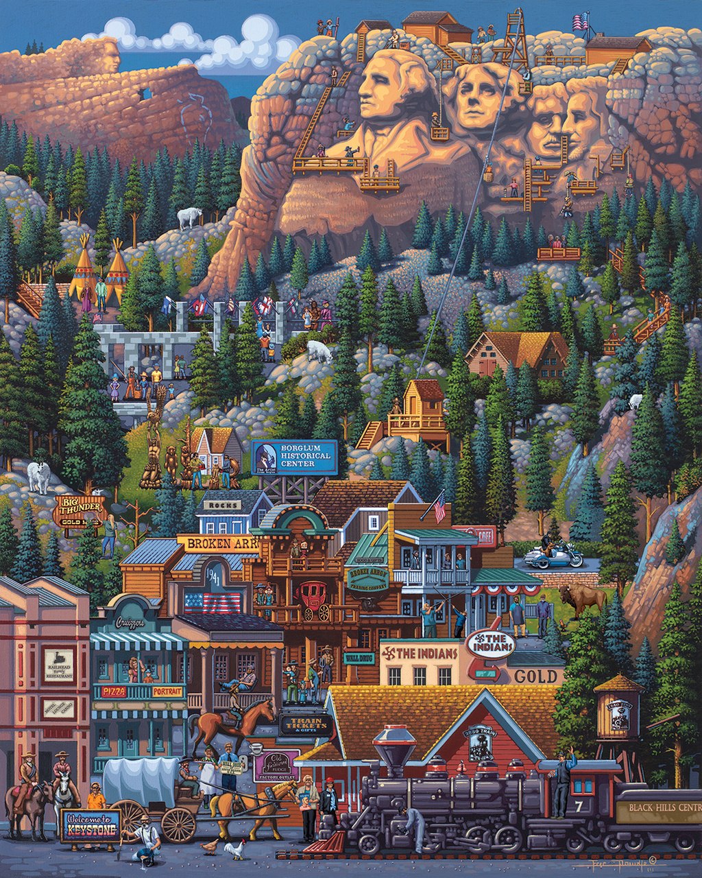 The Black Hills - 500pc Jigsaw Puzzle by Dowdle  			  					NEW