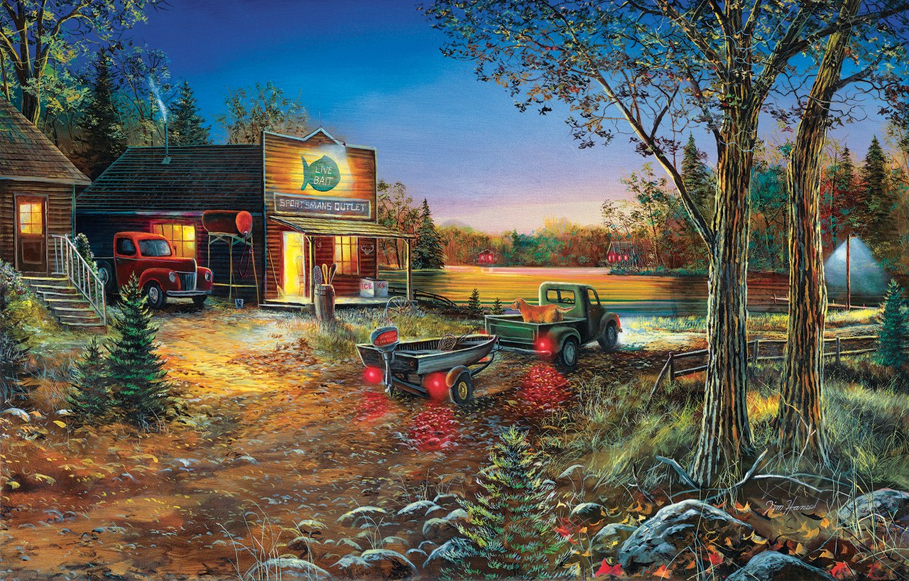 Sportsman's Outlet - 1000pc Jigsaw Puzzle by Sunsout  			  					NEW