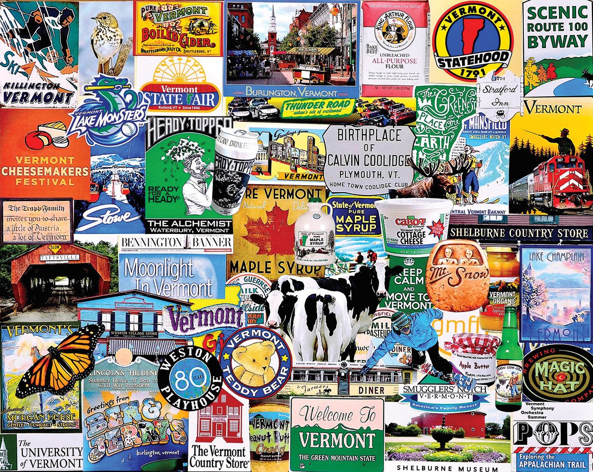 I Love Vermont - 1000pc Jigsaw Puzzle By White Mountain
