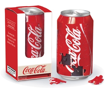 3D Can Puzzle - 40pc Coca-Cola Jigsaw Puzzle by Springbok