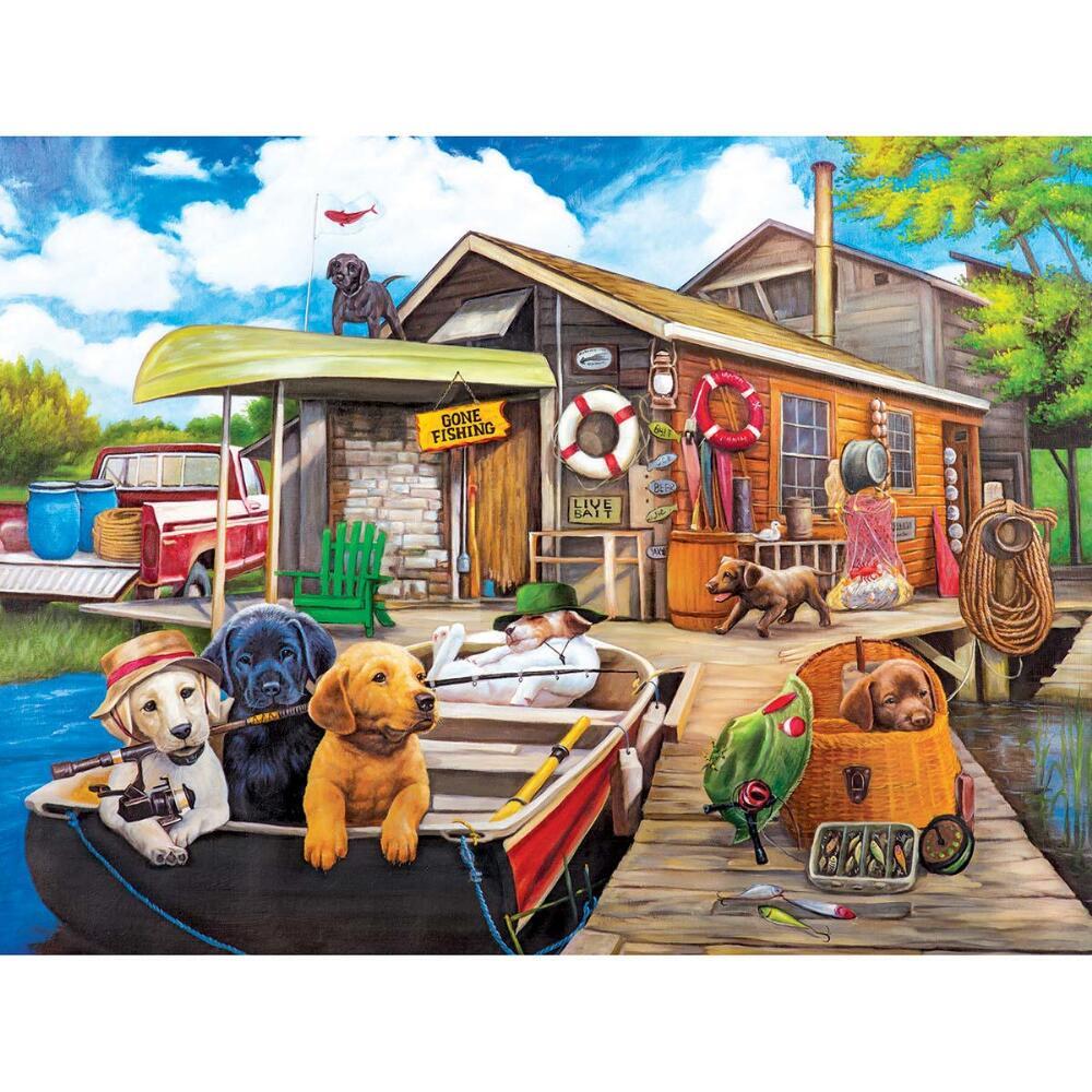 Gone Fishin - 500pc Jigsaw Puzzle by Lafayette Puzzle Factory